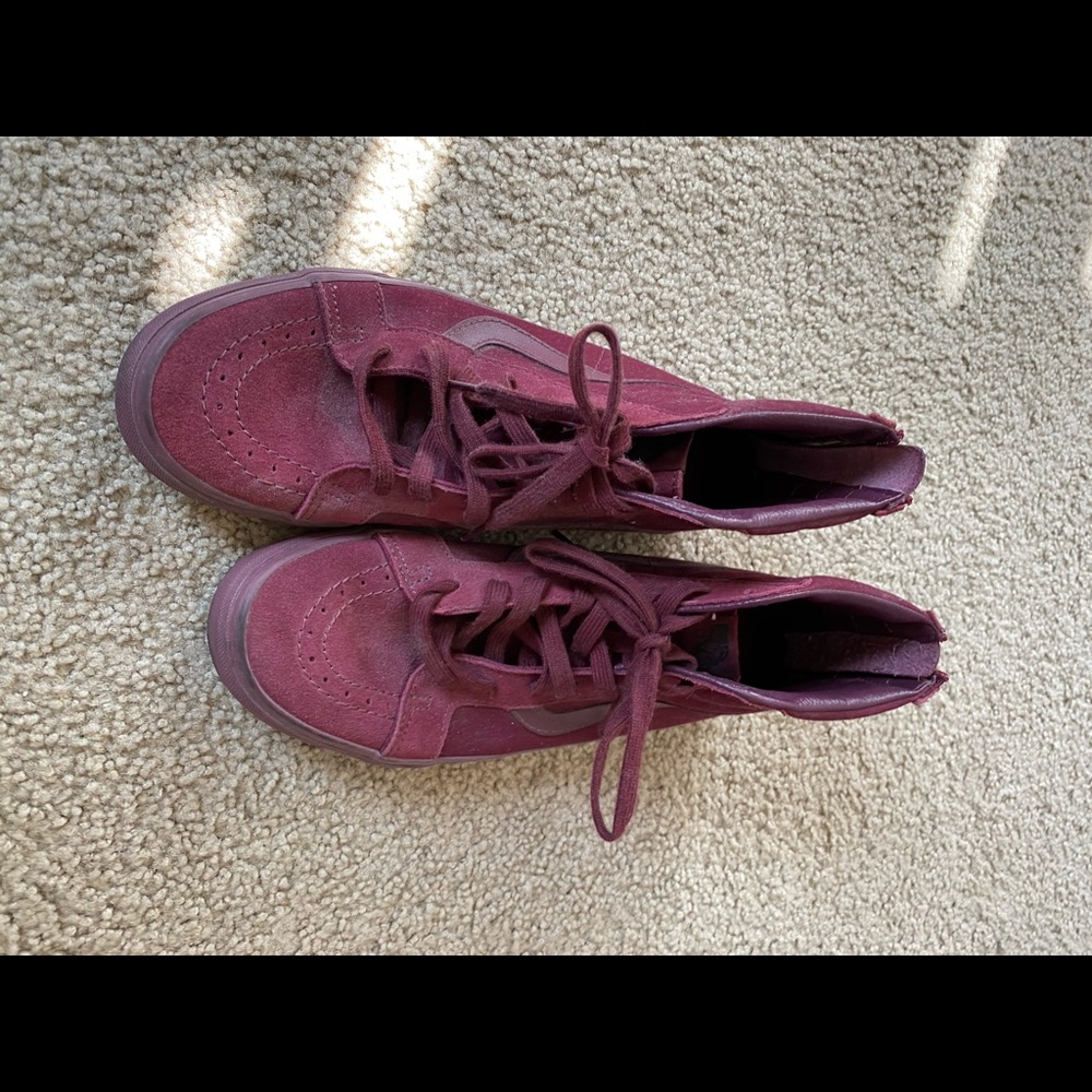 Velvet Maroon Sk8-Hi Vans